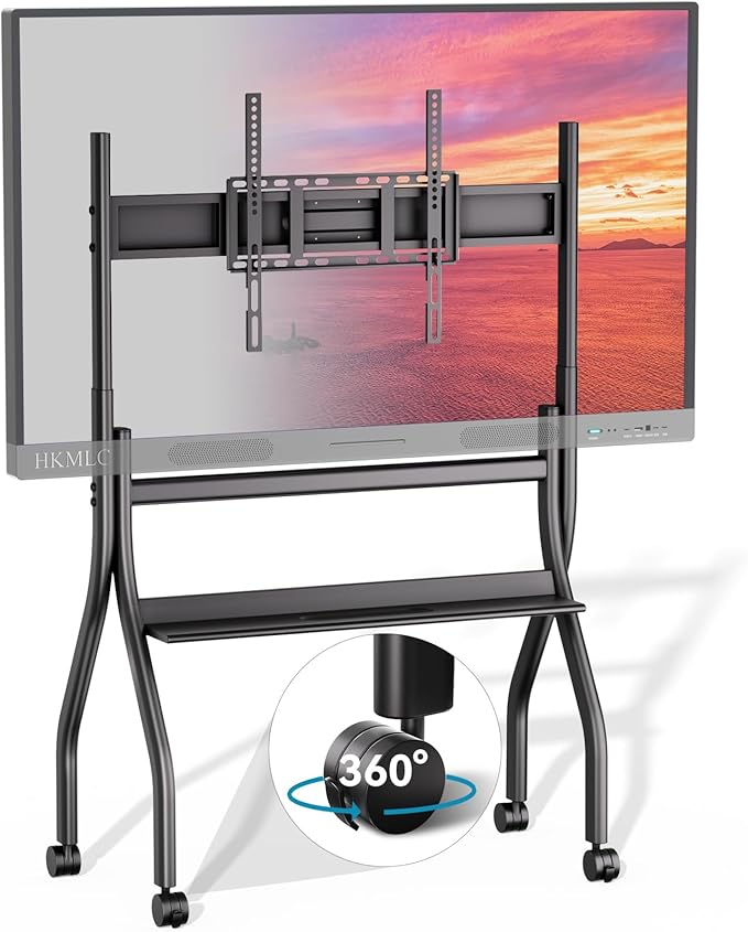 HKMLC Smart Board Stand with Wheels, Mobile Portable Stand by HKMLC