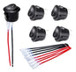 DaierTek UL Listed ON Off Round Rocker Switches SPST 20mm Mini 12 Volt DC Mini by DaierTek