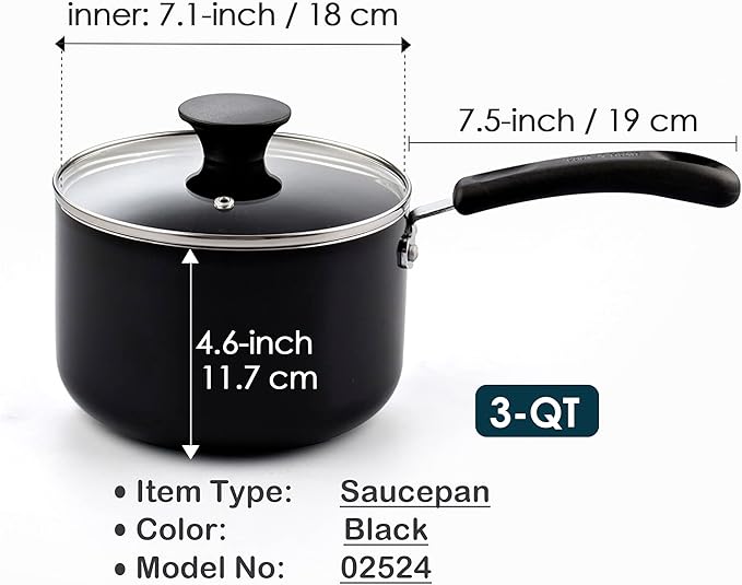 Cook N Home Nonstick Sauce Pan - Image 2