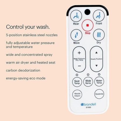 Brondell S1000-RW Swash Electric Bidet Toilet Seat - Image 6