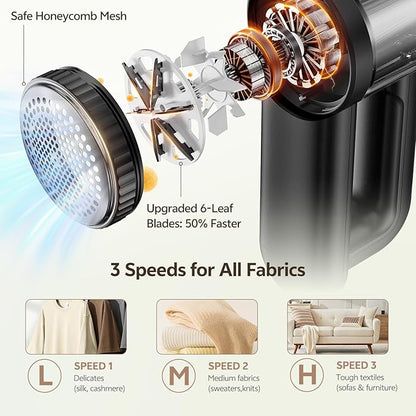 Rechargeable Fabric Shaver, 2-in-1 Lint Remover - Image 4