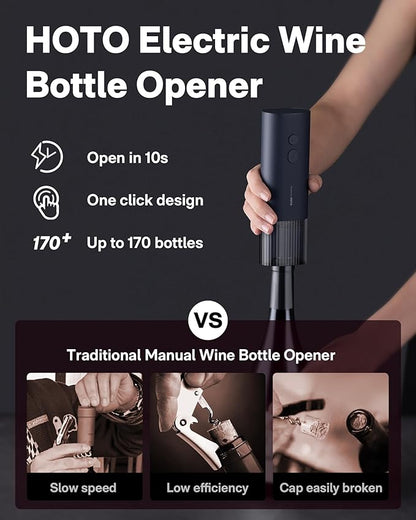 HOTO Electric Wine Opener, Automatic Bottle Opener - Image 4
