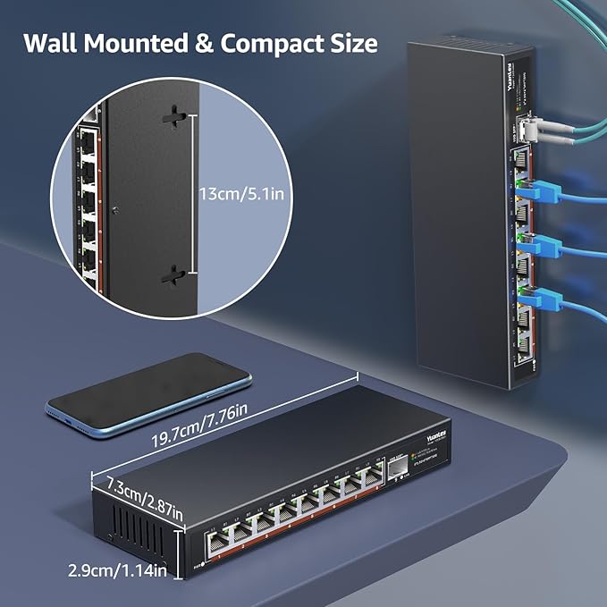 8 Port 2.5G Unmanaged Desktop Ethernet Switch - Image 5