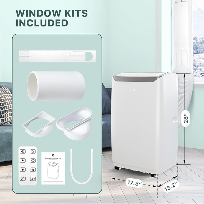 Portable Air Conditioners 12000 BTU, Remote Control AC - Image 7
