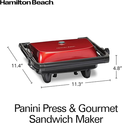 Hamilton Beach Panini Press Sandwich Maker & Electric Indoor Grill - Image 8