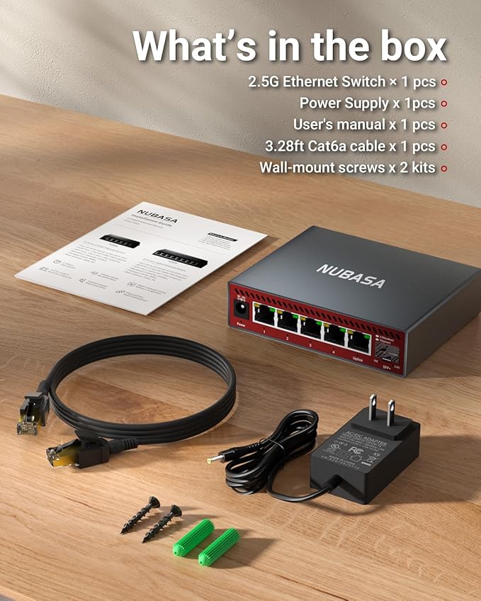NUBASA 5-Port 2.5Gb Switch - Image 7