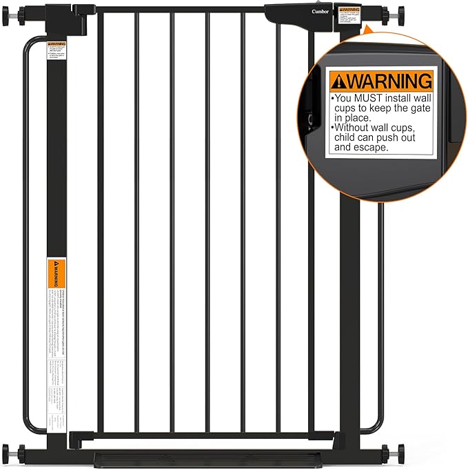 Cumbor 36" Extra Tall Baby Gate - Image 9