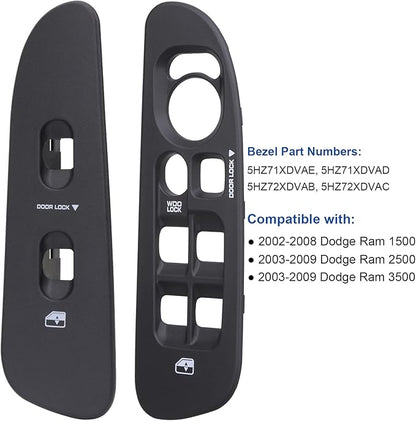 Obaee Driver & Passenger Door Window Control Switch Panel Bezel Compatible - Image 2