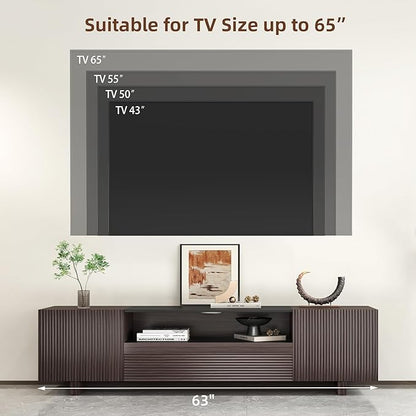 Epecoya TV Stand with Storage Cabinets - Image 8