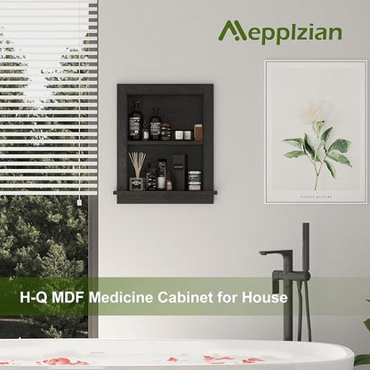 Recessed Medicine Cabinet, 14x18 in Wall Bathroom Cabinet - Image 7