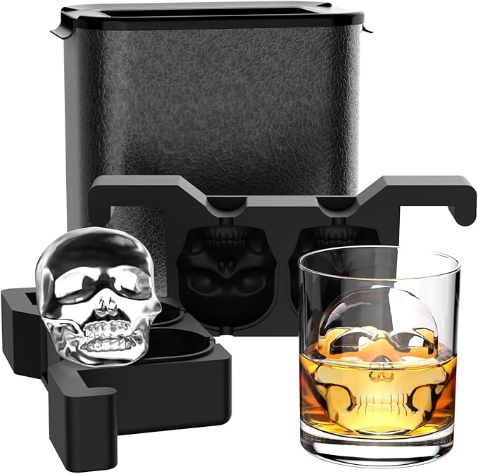 Skull 3D Ice Ball Maker by TINANA