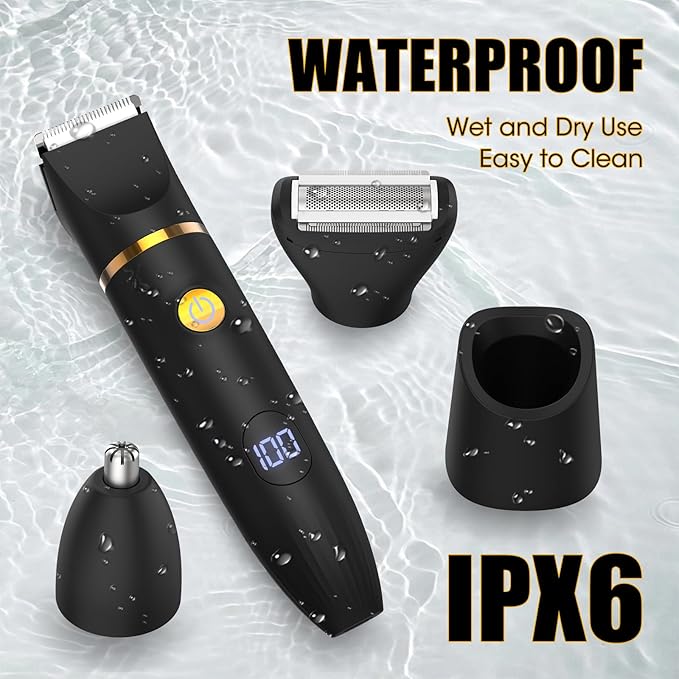 Qreeyx Manscape Body Trimmer for Men, 3 in 1 Men's Grooming Kit - Image 5