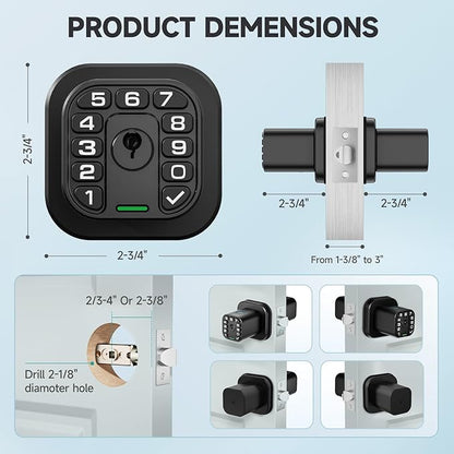 Richelock Fingerprint Door knob, Smart Biometric Door Lock - Image 6