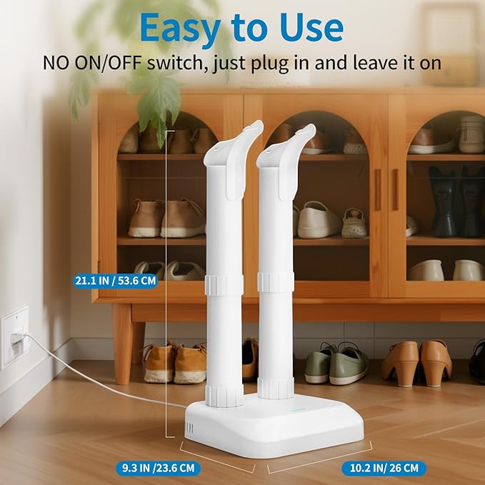 LAVIEAIR Boot Dryer Shoe Dryer for Work Boots Sneakers and Gloves, No Damage - Image 4