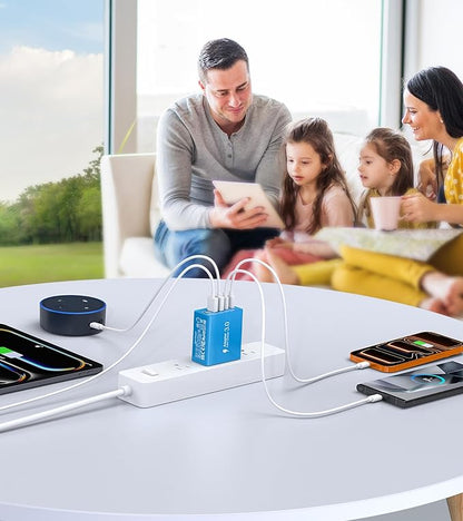 USB C Wall Charger, 60W USB C Charger Block 5-Port PD Fast Charging Blocks - Image 8