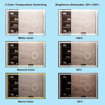 30''X48'' LED Bathroom Mirror - Image 5