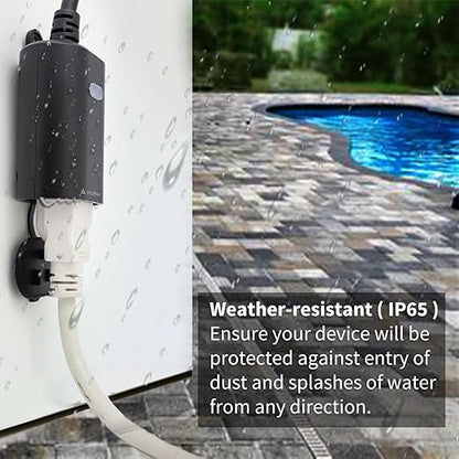 Minoston Matter Outdoor Smart Plug WiFi Heavy Duty Plug-in Outlet IP65 - Image 4