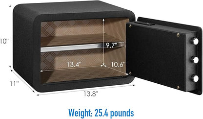 Tenamic Biometric Fingerprint Safe Box 0.85 Cubic Feet Fireproof Waterproof - Image 4