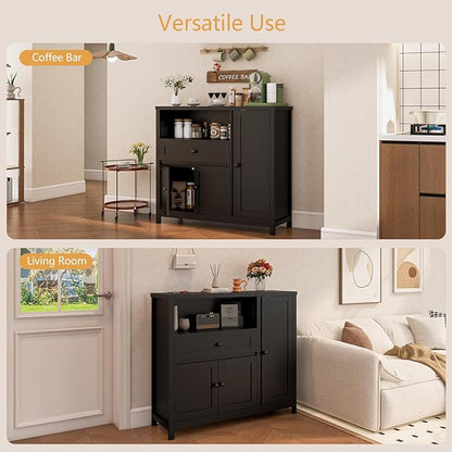 Storage Cabinet with Doors and Drawers, Kitchen Storage Cabinets，with Drawer - Image 7