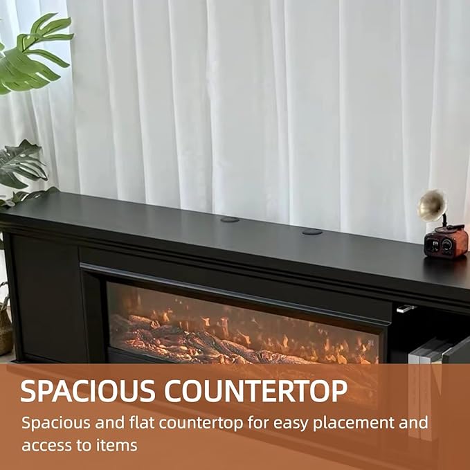 Freestanding Electric Fireplace Heater - Image 6