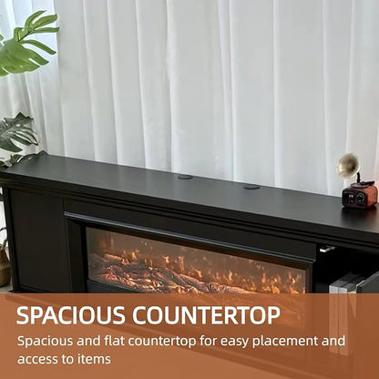 Freestanding Electric Fireplace Heater - Image 6