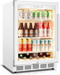 Beverage Refrigerator, 4.9 Cubic Feet Undercounter/Freestanding 24 Inch by Velivi