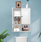Bathroom Cabinet Wall Mounted Over Toilet Storage Cabinet 20x28 Inch White Wood by BYAOLVCY