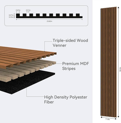Premium Acoustic Wood Slat Wall Panels – Noise-Reducing Sound Absorption Panels - Image 4