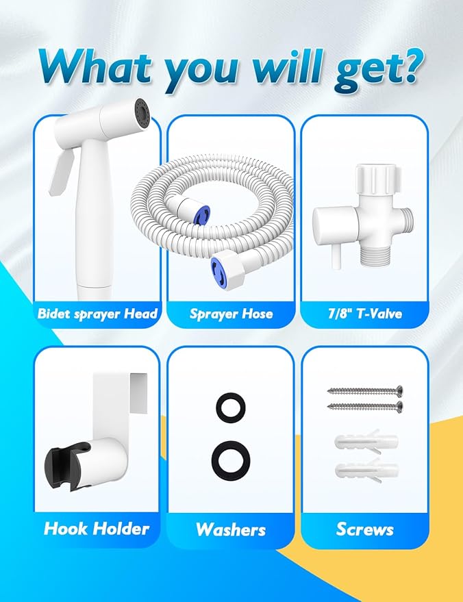 Matte White Handheld Bidet Sprayer - Image 4