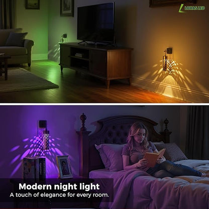 L LOHAS LED Night Light, Color Changing Night Lights Plug into Wall, RGB - Image 5