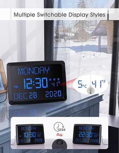 11.5" Large Display Digital Calendar Clock - Image 6