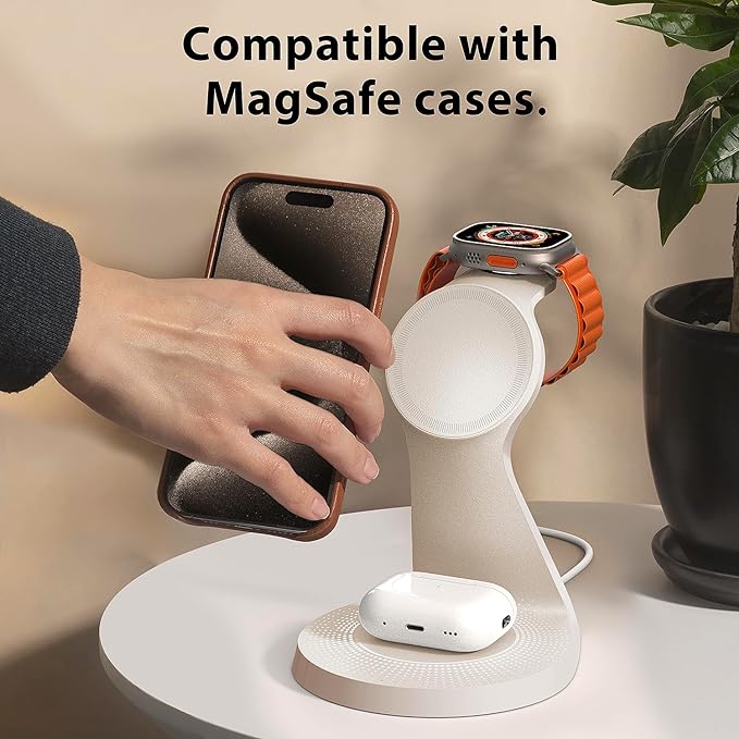 3 in 1 Charging Station for Apple Devices, Mag-Safe Charger Stand Fast Charging - Image 6