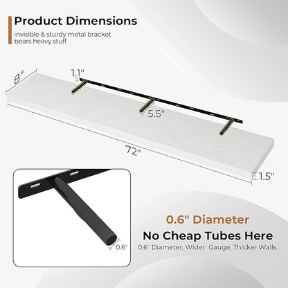 Fun Memories 72 Inch Floating Shelves - Image 3