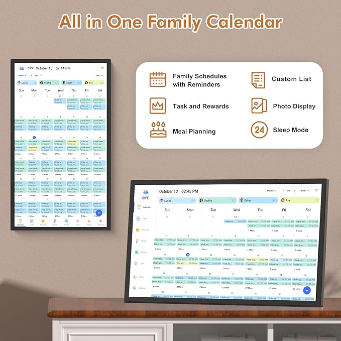 Smart Digital Calendar Chore Chart-for-Family-Planner - Image 2