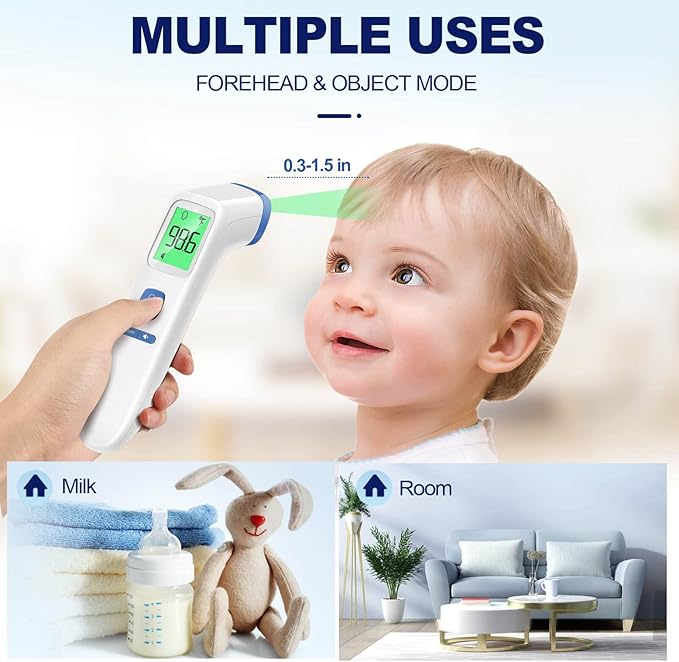 Thermometer for Adults and Kids, Digital Forehead Thermometer - Image 5
