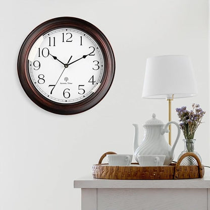 KECYET Atomic Wall Clock 10 Inch, Silent Non-Ticking Vintage Clock Battery - Image 5