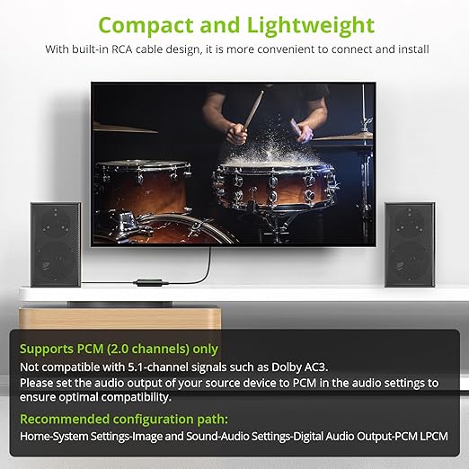 LiNKFOR 192kHz DAC Converter Digital to Analog Converter Digital Optical SPDIF - Image 5