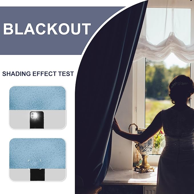 JIUZHEN Blackout Curtains for Bedroom - Image 3
