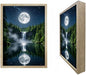 URVIP LED Glowing Photo Frame, 3D Starry-Sky Moon Lake Misty Forest Wall Art by URVIP