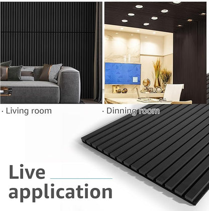 Art3d 4 Pack 47.2 x 23.6in. Wood Slat Acoustic Panels - Image 3