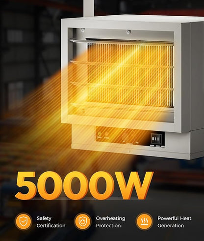 Electric Garage Heater for Indoor Use - 5000W - Image 3