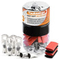 20PCS 4 AWG 5/16 3/8 inch Battery Cable Lugs, 4 gauge Tinned Copper Crimp by TAUKEALUGS