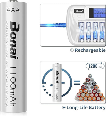 BONAI Rechargeable AAA Batteries - Image 2