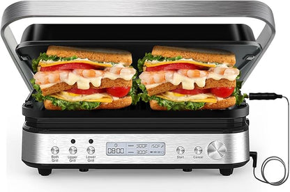 Panini Press Grill Sandwich Maker by CATTLEMANCUISINE