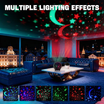 MAXROCK Star & Moon Projector, Galaxy Projector, Bedroom Decoration, Star and - Image 2