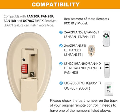 Universal Ceiling Fan Remote Control Kit Replacement - Image 5