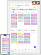 Smart Digital Calendar: 21.5-Inch Electronic Wall Calendars & Chore Chart by LiviNGPAi
