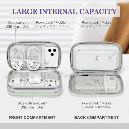 FYY Electronic Organizer, Travel Cable Organizer Bag Pouch Electronic - Image 3