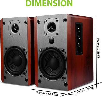 SINGING WOOD BT27 Active Powered Bluetooth Bookshelf Speakers - Image 3