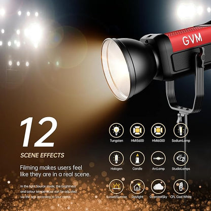 GVM 300W Photography Lighting Bi-Color Video Light - Image 4